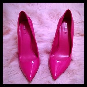 Bright pink Aldo stilletos